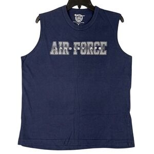 Air Force Langley AFB Shirt Mens Medium Blue Champion Military PFU Athletics‎
